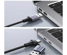 Ugreen CM489 40189 HDMI Adapteris (Female) - USB-A / USB-C (Male) - pilkos spalvos