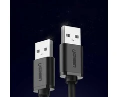 USB 2.0 M-M UGREEN cable US102, 1.5m (juodas)