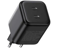 Įkroviklis Ugreen GaN 45W 2xUSB-C - juoda