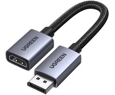 Adapteris DisplayPort kištukas HDMI lizdas 4K@30Hz 0.2m DP133 UGREEN