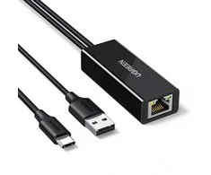 Ugreen USB-C to RJ45 10/100 Mbps Network Adapteris - Juodas
