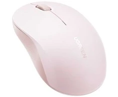 Ugreen M331 daugiarežė belaidė pelė, „Bluetooth 5.4“ (rožinė)