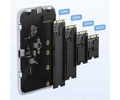 Ugreen M.2 NVMe SSD Magnetic Case - Baltas