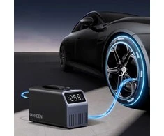 Ugreen 150 PSI 12V Electric Car Tire Pump with Digital Ekranas - Gray