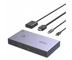 UGREEN CM731 2 viename USB-C + HDMI KVM jungiklis