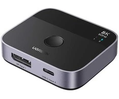 Ugreen DisplayPort/USB-C to USB-C Switch - Gray