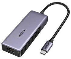 Tinklo adapteris Ugreen UGCM848USB-C į RJ45, 5GbE (juodas)
