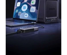 Tinklo adapteris Ugreen UGCM848USB-C į RJ45, 5GbE (juodas)