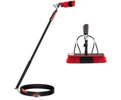 Ulsonix Teleskopinis šepetys su vandens jungtimi langų ir plokščių plovimui, plotis 35 cm, 175-720 cm