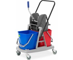 Ulsonix Grindų valymo valymo vežimėlis, 2 kibirai, 2x 17 litrų sulčiaspaudė