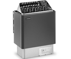 Uniprodo Piec do sauny elektrinis 9-13 m3 do 110C 400 V 9 kW juoda-sidabrinė