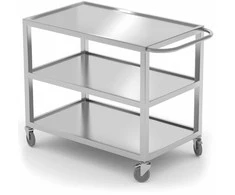 Suvirintas, mobilus, 3 lentynų maitinimo maitinimo vežimėlis iki 240 kg - Hendi 810224