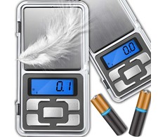 Virtuvinės svarstyklės Waga Svarstyklės Elektroninės juvelyrinės svarstyklės 200g/0.01g, maitinamos baterijomis, mažos kišeninės e056