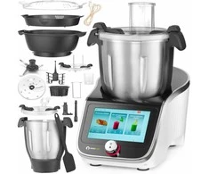 Virtuvinis kombainas Daugiafunkcis virtuvės kombainas su svarstyklėmis 20 funkcijų HendiChef IPC 4,5 l 1400 W 230 V - Hendi 221761