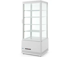 Šaldymo vitrina, stiklinė, 98L, 4 lentynos, balta ARKTIC Hendi 233665