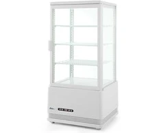 Reguliuojama stiklinė šaldymo vitrina 78L 3 lentynos balta ARKTIC Hendi 233641