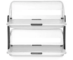 Švediško stalo vitrina su dvigubu stoglangiu 380 x 260 x 355 mm – Hendi 871768 (Ekspozicinė prekė)