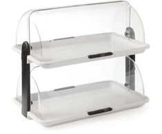 Švediško stalo vitrina su dvigubu stoglangiu 380 x 260 x 355 mm – Hendi 871768 (Ekspozicinė prekė)
