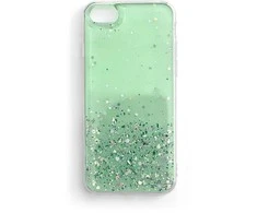 Dėklas Wozinsky Blizgus dėklo dangtelis su blizgučiais, skirtas Samsung Galaxy S21+ 5G Star Glitter žalias