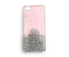 Dėklas Wozinsky Blizgus dėklo dangtelis su blizgučiais, skirtas Samsung Galaxy S21+ 5G Star Glitter pink