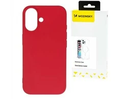 Wozinsky Silicone flexible silicone for Samsung Galaxy S25 Ultra – dėklas telefonui raudonos spalvos