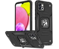 Wozinsky Dėklas Armored Case Samsung Galaxy A03 Magnetic Holder Ring Armor juoda