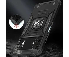 Wozinsky Dėklas Armored Case Samsung Galaxy A03 Magnetic Holder Ring Armor juoda