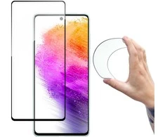 Wozinsky Folia szklana grūdintas stiklas su ramką Samsung Galaxy A73 Full Cover Flexi Nano permatomas