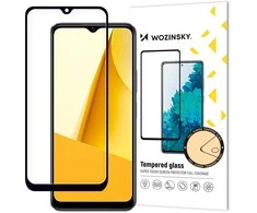 Wozinsky Grūdintas stiklas 9H na cały ekran Vivo Y16 / Y02s su ramką Case Friendly juoda