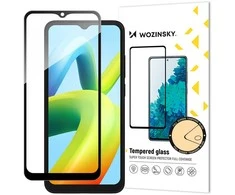 Wozinsky Grūdintas stiklas 9H viso ekrano Xiaomi Redmi A2 / Redmi A1 su juodu rėmeliu