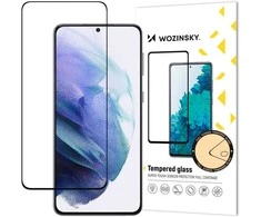 Wozinsky 9H grūdintas stiklas visam Samsung Galaxy S23+ ekranui su juodu Full Glue rėmeliu