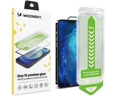 Wozinsky grūdintas stiklas iPhone 15 Plus su rėmeliu – juodas