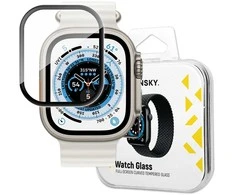 Wozinsky Grūdintas stiklas 9H su ramka na cały ekran Apple Watch Ultra 49mm