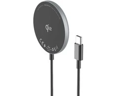 Wozinsky 15W Wireless Qi2 belaidis įkroviklis – juodos spalvos