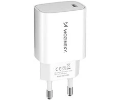 Wozinsky WGWCCW 20W USB-C laidinis įkroviklis – baltos spalvos
