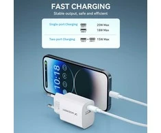 Įkroviklis Wozinsky (WGWCW) (1xUSB-C;1xUSB 3A 20W) baltas