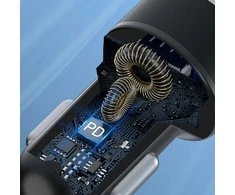 Įkroviklis automobilinis Wozinsky (WDCCAC) (1xUSB 1xUSB-C 3A) 36W juodas