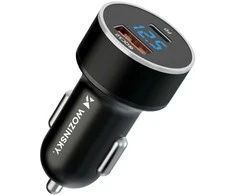 Įkroviklis automobilinis Wozinsky (WDCCAC) (1xUSB 1xUSB-C 3A) 36W juodas