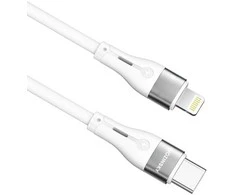 Wozinsky WSTCL1 Lightning / USB-C PD 27W kabelis 1 m – baltos spalvos
