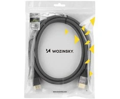 Wozinsky kabelis HDMI 2.1 8K 60 Hz 48 Gbps / 4K 120 Hz / 2K 144 Hz 1 m sidabrinis (WHDMI-10)