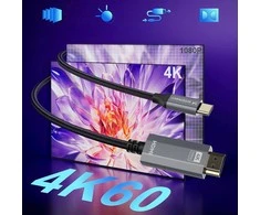 Wozinsky WCCH-01 USB-C - HDMI 4K 60Hz kabelis 1,8 m - juodas
