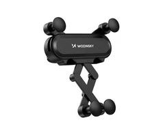 Wozinsky car phone holder gravity for ventilation grille juodos spalvos (WCH-05)