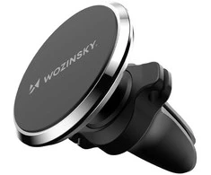 Wozinsky WUMKO magnetinis telefono laikiklis for car air vent – juodos spalvos