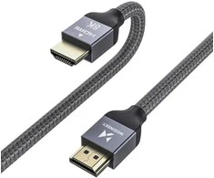 Wozinsky HDMI 2.1 Cable 8K 60 Hz 48 Gbps / 4K 120 Hz / 2K 144 Hz 2 m Sidabrinis (WHDMI-20)
