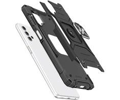 Dėklas Wozinsky Šarvuotas dėklo dangtelis + magnetinis laikiklis Samsung Galaxy A13 5G Ring Armor juodas