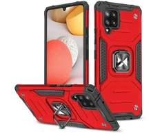 Dėklas Wozinsky Armored dėklo dangtelis + magnetinis laikiklis Samsung Galaxy A42 5G Ring Armor raudona