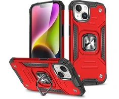 Wozinsky Ring Armor dėklas iPhone 15 Plus – raudonas