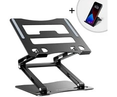Wozinsky WRS-CPY75DSB nešiojamo kompiuterio stovas Aluminum – juodos spalvos
