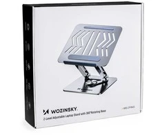 Wozinsky WRS-CPY84SS Aluminum nešiojamo kompiuterio stovas – sidabro spalvos