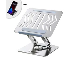 Wozinsky WRS-CPY84SS Aluminum nešiojamo kompiuterio stovas – sidabro spalvos